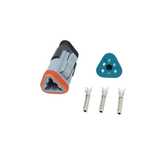 3 Sockets Deutsch With Strain Relief Plug Kit - Magna-Lite Ltd