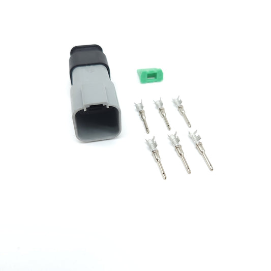 6 Pin Deutsch Plug Connector With Strain Relief Kit - Magna-Lite Ltd